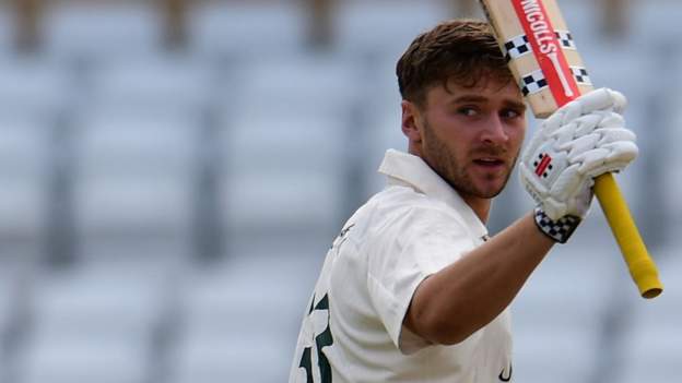 Bob Willis Trophy: Joe Clarke ton helps Nottinghamshire seize control against Durham